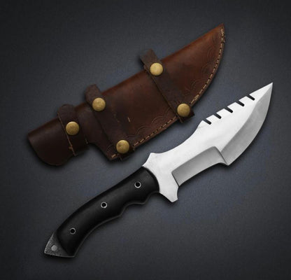 Handmade Tracker Knife with 1095 Steel Blade – High-Polished Finish