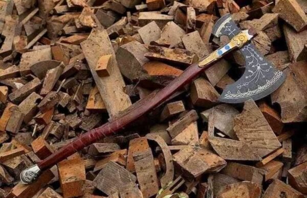 Handcrafted Viking-Inspired Battle Axe