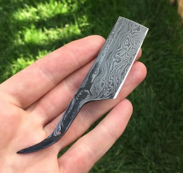 Mini Handmade Damascus Steel Cleaver Knife