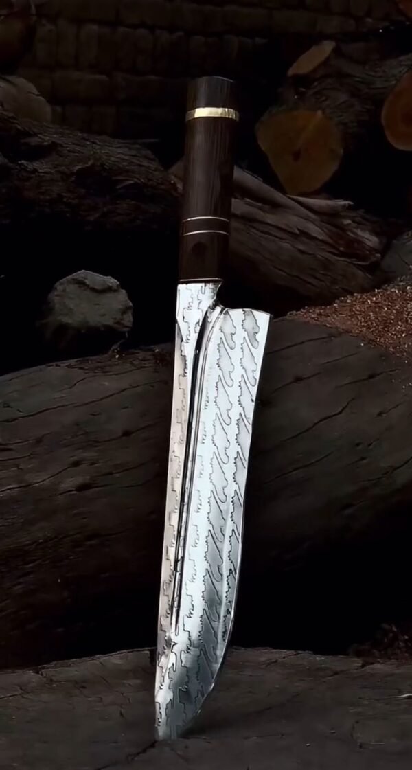 Hand-Forged Damascus Steel Chopper Knife